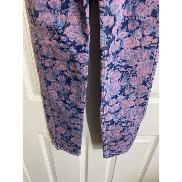 Vintage Early 80s Squeeze In Floral All Over Print Women’s Jeans Size 3 - Picture 7 of 16